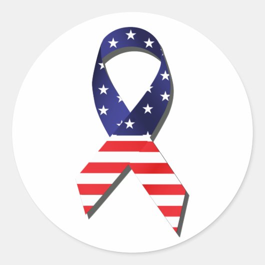 USA Ribbon Sticker (Voorkant)