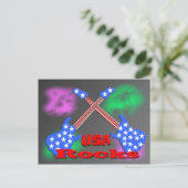 USA Rocks 4e Briefkaart (Staand voorkant)
