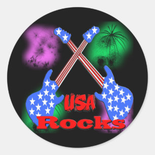 USA Rocks 4e Ronde Sticker