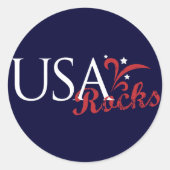 USA Rocks Sticker (Voorkant)