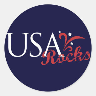 USA Rocks Sticker
