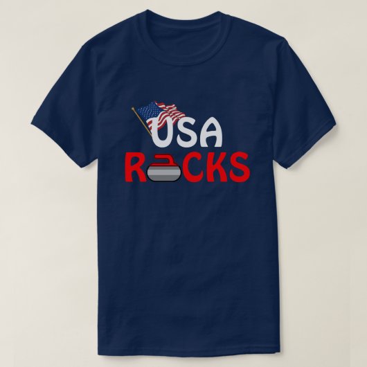 USA ROCKS T-SHIRT (Design voorkant)