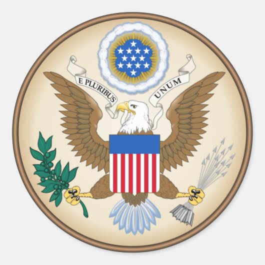 USA RONDE STICKER (Voorkant)