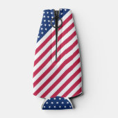 USA Rood Blauw Wit Sterren en Strepen Fles Koeler (Achterkant)