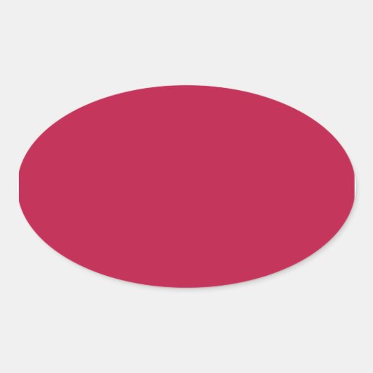 USA Rood Ovale Sticker (Voorkant)