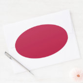 USA Rood Ovale Sticker (Envelop)