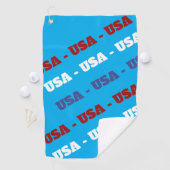 USA Rood Wit Blauw Golf Handdoek (Insitu)
