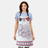 USA Rood, Wit, Blauw Schort (Gedragen)