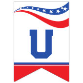 USA Rood, Wit, Blauw Vlaggetjes (Eerste vlag)