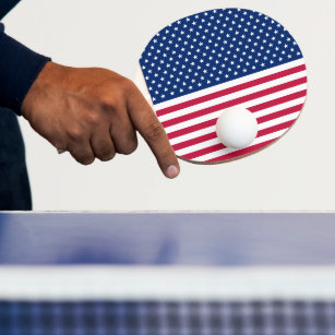 USA Rood Wit Sterren Strepen Tafeltennis Ping Pong Tafeltennisbatje