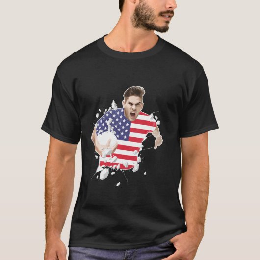 Usa Rugby Union Jersey 2019 Fans Kit American Supp T-shirt (Voorkant)