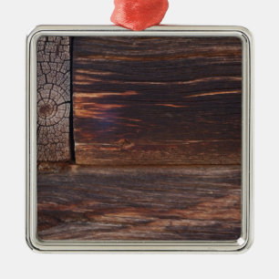 USA, Salmon, Idaho, Log Cabin Metalen Ornament