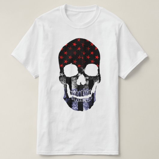USA Schedel Krijger T-shirt (Design voorkant)