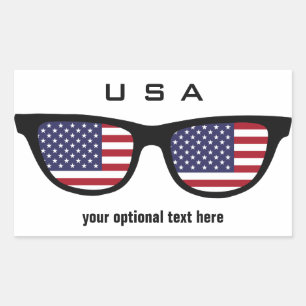 USA Shades aangepaste stickers