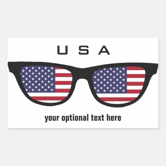USA Shades aangepaste stickers (Voorkant)