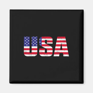 USA Shirt Patriottische Amerikaanse Vlag Mannen Vr Magneet