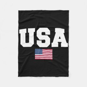 USA Shirt Vrouwen Mannen Kinder Amerikaanse Vlag P Fleece Deken