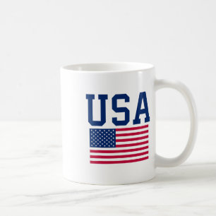 USA Shirt Vrouwen Mannen Kinder Amerikaanse Vlag P Koffiemok