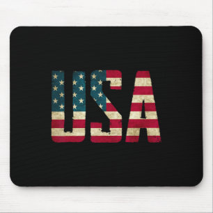 USA Shirt Vrouwen Mannen Kinder Amerikaanse Vlag P Muismat