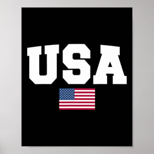 USA Shirt Vrouwen Mannen Kinder Amerikaanse Vlag P Poster