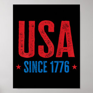 USA sinds 1776 Patriottische Onafhankelijkheidsdag Poster