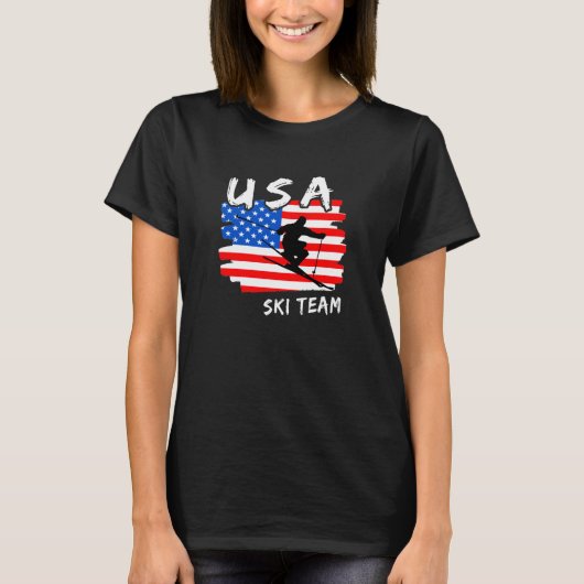 USA Ski T-Shirt (Voorkant)