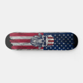  USA Skull Patriotic Skateboard Deck (Horizontaal)