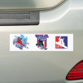 USA Snowboarder Bumpersticker (Op auto)