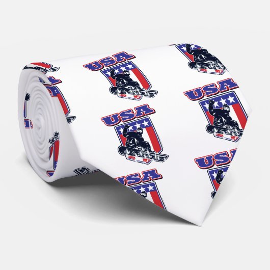 USA Snowboarder Stropdas (Opgerold)