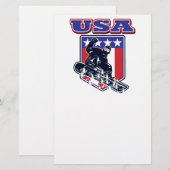 USA Snowboarding Briefpapier (Voorkant / Achterkant)