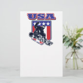 USA Snowboarding Briefpapier (Staand voorkant)