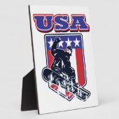 USA Snowboarding Fotoplaat (Zijkant)