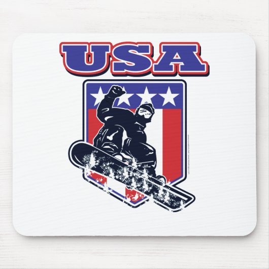 USA Snowboarding Muismat (Voorkant)