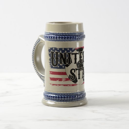 USA Soccer Beer Stein Bierpul (Voorkant links)