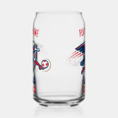 USA Soccer Eagle National Team Patriotic Action Blikvorm Glas (Links)