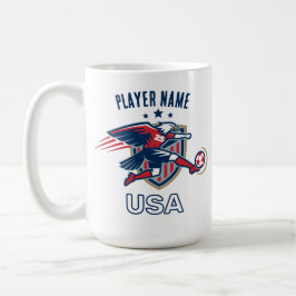USA Soccer Eagle National Team Patriotic Action Koffiemok