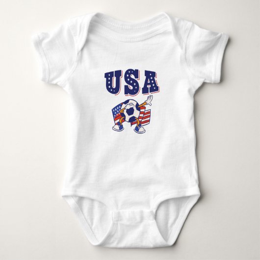 USA Soccer Fan Jersey Shirt American Flag (Voorkant)