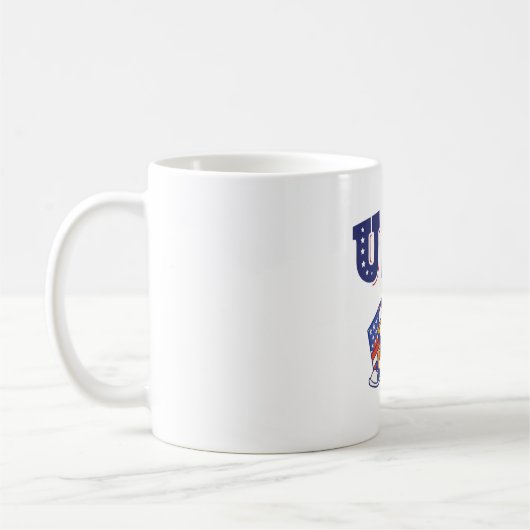 USA Soccer Fan Jersey Shirt American Flag Koffiemok (Links)