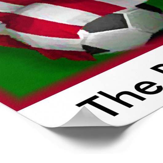 USA SOCCER, het ECHTE Poster van het FOOTBALL (Hoek)