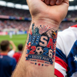 USA Soccer Pride 2026 Patriottische Game Day Fan
