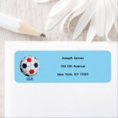 USA Soccer Return Adreslabel Etiket (Insitu)