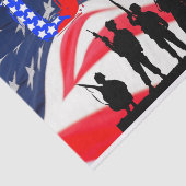 Usa Soldier in Honor Flag Tissuepapier (Detail)