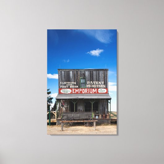 USA, South Dakota, Stamford, 1880 Town 2 Canvas Afdruk (Voorkant)