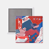 USA Souvenir Magnet (Voorkant / Achterkant)