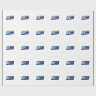 USA Speed Racing Patriottisch Vintage Vector Desig Cadeaupapier
