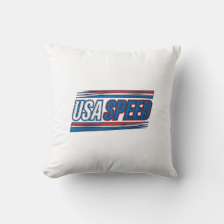 USA Speed Racing Patriottisch Vintage Vector Desig Kussen