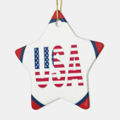 USA Star Dated Ornament (Links)