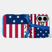 USA Star Spangle Case-Mate iPhone Case (Achterkant (horizontaal))