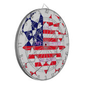 USA Star Spangled Love Mijn land van liefde Dartbord (Voorkant Links)