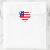 USA Star Spangled Love Mijn land van liefde Hart Sticker (Tas)
